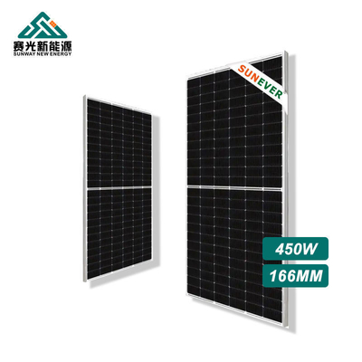 پانل خورشیدی خورشیدی 166 میلی متری 440 وات 460 وات 450 وات با قاب 35 میلی متری