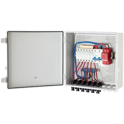 390*390*185 PV Combiner Box 500VDC با حفاظت SPD از مواد ABS