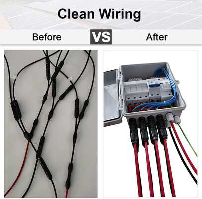 390*390*185 PV Combiner Box 500VDC با حفاظت SPD از مواد ABS