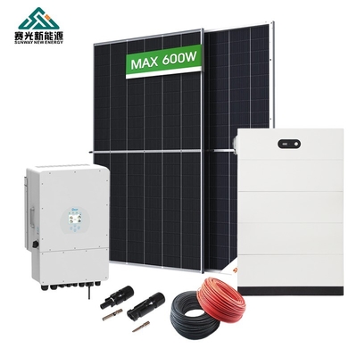 سیستم انرژی خورشیدی هیبریدی سفارشی 10KW 15KW 20KW برای بازار B2B