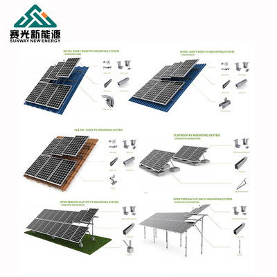 سیستم انرژی خورشیدی هیبریدی سفارشی 10KW 15KW 20KW برای بازار B2B