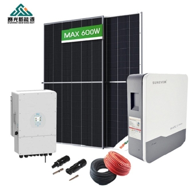 نصب سقف PV سیستم خانه خورشیدی هیبریدی سیستم باتری خورشیدی هیبریدی