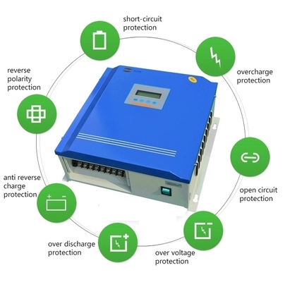 1KW-5KW کنترل کننده سیستم هیبریدی خورشیدی باد با صفحه نمایش LED