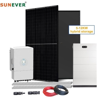 خانه سیستم ذخیره انرژی خورشیدی 6kw 8kw 10kw برای کیت هیبریدی ژنراتور برق کامل