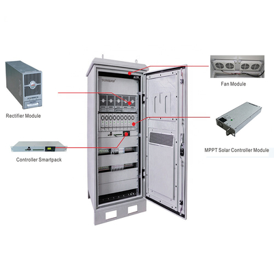 باتری اسید سرب سیستم انرژی خورشیدی 48VDC 50Hz فرکانس خروجی برای ایستگاه پایه مخابرات