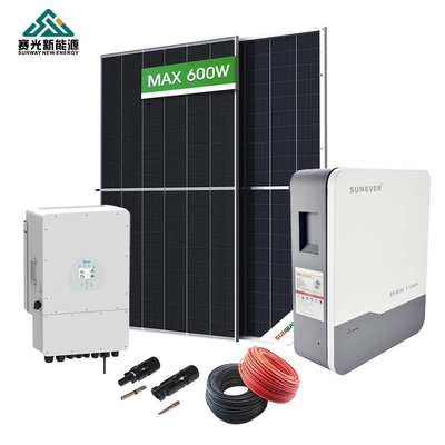 سیستم انرژی خورشیدی سه فاز هیبریدی 220v/380v 50Hz فرکانس خروجی