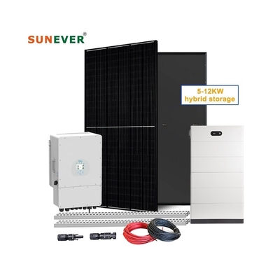 ولتاژ اسمی 48Vdc / 51.2Vdc سیستم پنل خورشیدی کیت کامل 5kw 6kw 8kw 10kw 12kw