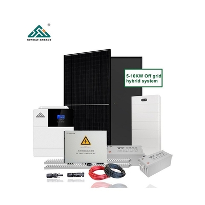 10kW 20kW 30kW سیستم خورشیدی بدون شبکه با تکنولوژی سیلیکون تک کریستال