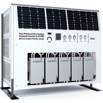 حفاظت از بیش از حد سیستم تولید انرژی خورشیدی و محدوده قدرت خروجی 10-20 KWh برای انرژی سازگار با محیط زیست