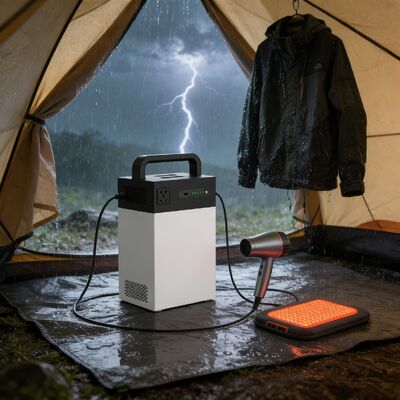 1004.8Wh دو بار شارژ سیستم انرژی خورشیدی 500W ESS قابل حمل