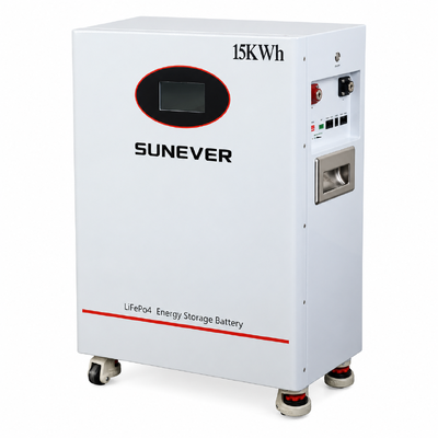 SUNEVER TD-15 15kWh LiFePO4 باتری خانگی 51.2V 300Ah ذخیره انرژی خورشیدی