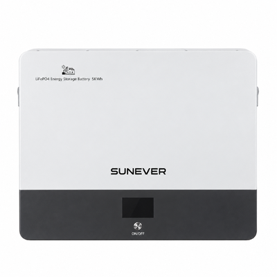 باتری ذخیره انرژی خورشیدی لیتیوم فسفات آهن SUNEVER 5 کیلووات ساعتی دیواری	 51.2 ولت 100 آمپر ساعت برای سیستم ذخیره باتری خورشیدی