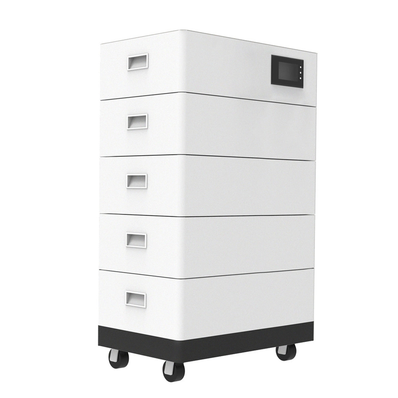 5KWH 10KWH 15KWH 20KWH باتری لیتیوم قابل انباشت 48V 52ah LiFePO4 برای ذخیره سازی خورشیدی