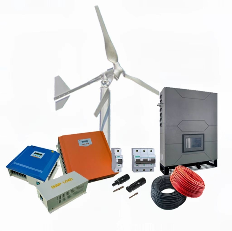 10KW 380VAC در شبکه باد سیستم برق هیبریدی خورشیدی با تیغه فیبر شیشه ای تقویت شده