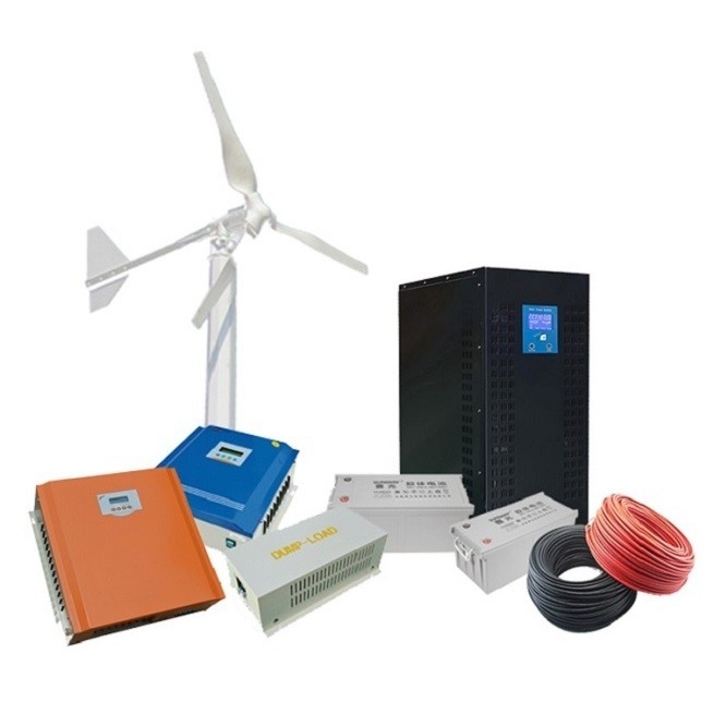 سیستم انرژی بادی 3kw 5kw 10kw بدون شبکه با ولتاژ نامی 48V/96V/120V/220/380V