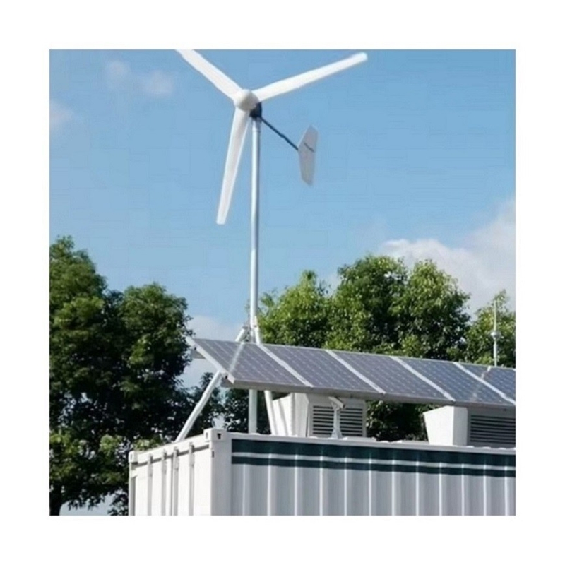 3kW 5kW 10kW سیستم برق هیبریدی خورشیدی و باد خانگی و باتری ژل طولانی مدت