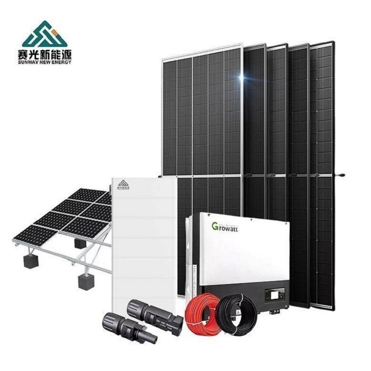 5kW 10kW 15kW 20kW مجموعه کامل سیستم خورشیدی برای خانه در حالت تقسیم
