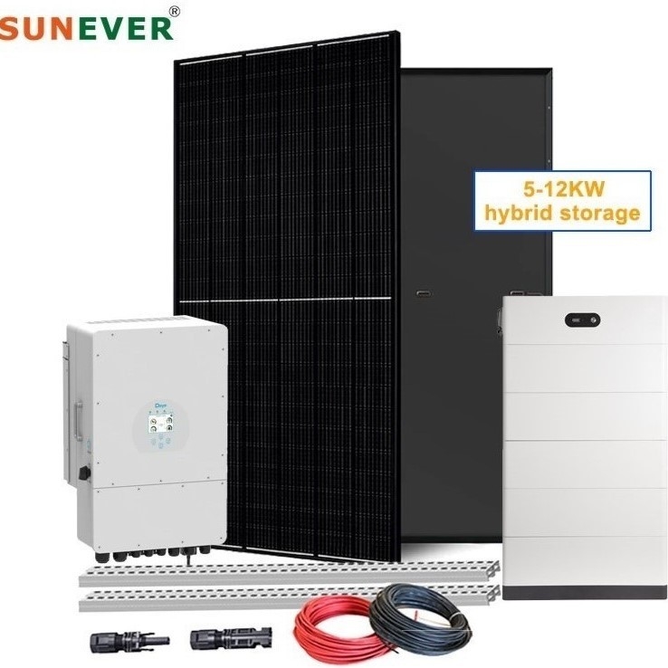 50Hz فرکانس خروجی 2024 سیستم ذخیره انرژی خورشیدی برای خانه 6kw 8kw 10kw فروش آنلاین