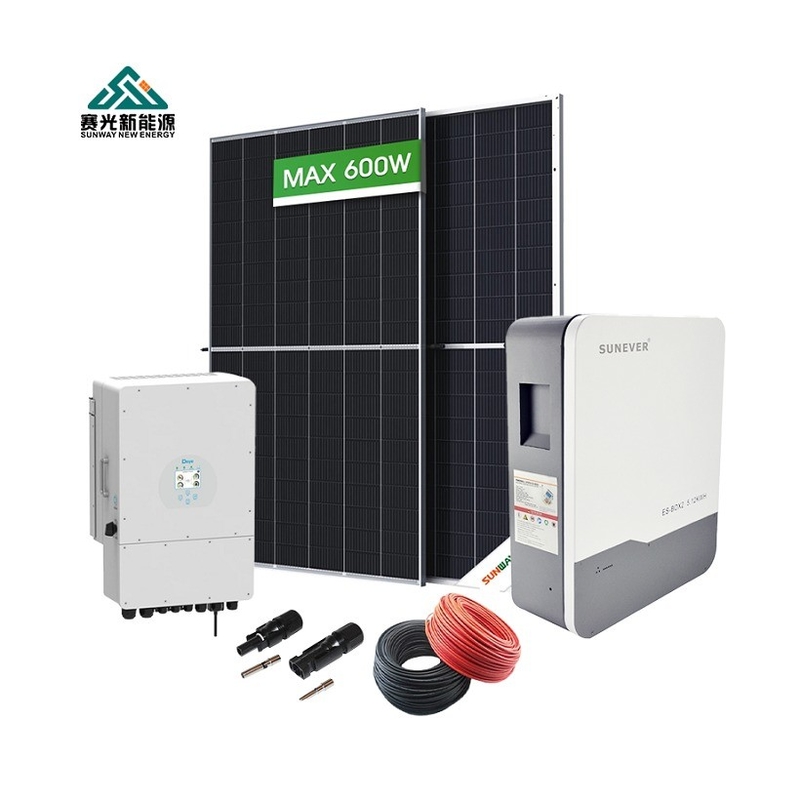 سیستم پانل خورشیدی برای خانه های هیبریدی 5kw 6kw 8kw 10kw 12kw