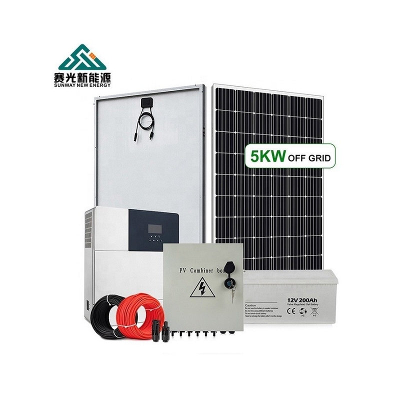 سیستم پنل خورشیدی 10kw 20kw 30kw با ولتاژ خروجی 110V/127V/220VAC/380VAC/480V