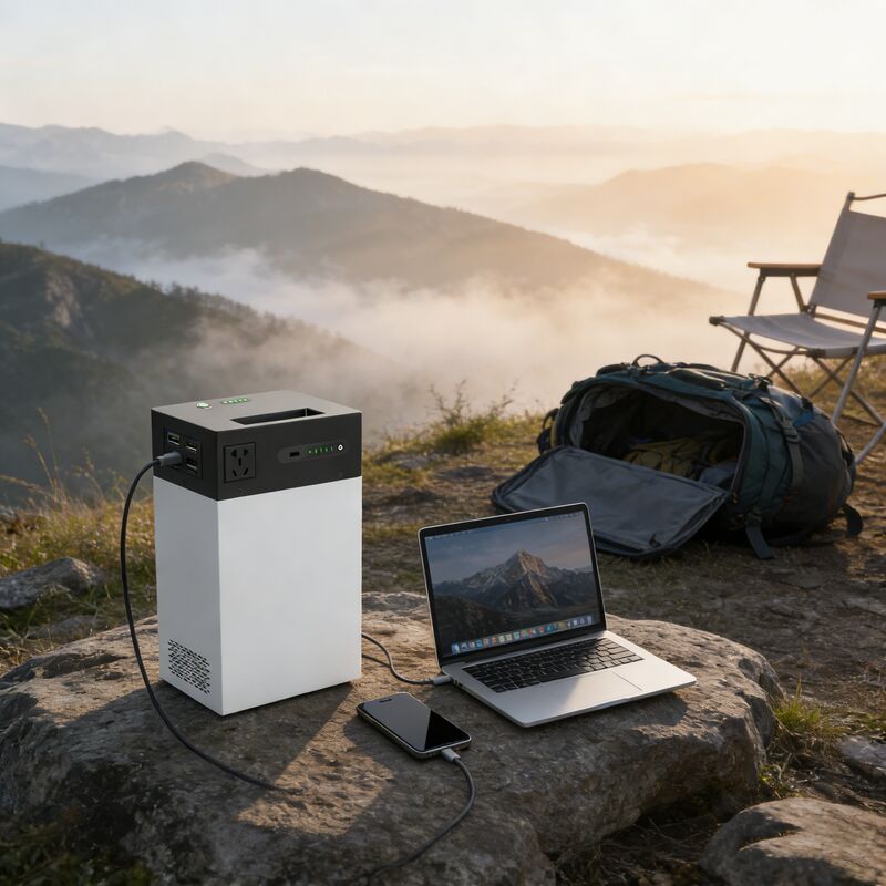 سیستم انرژی خورشیدی با ولتاژ جهانی 500 وات، 1004.8 وات ساعت ESS قابل حمل