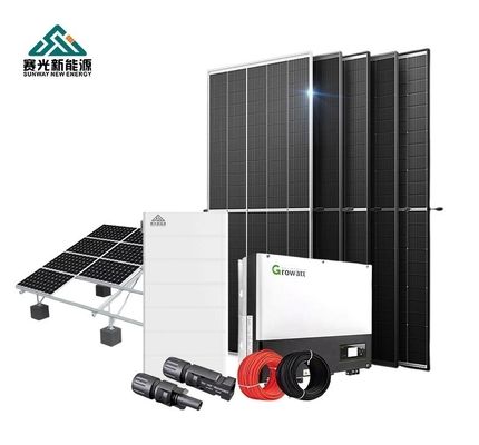 سیستم انرژی خورشیدی هیبریدی 20KWh 12kw با باتری اسید سرب کنترل کننده MPPT