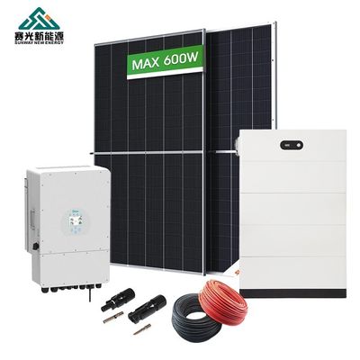 5000w 6000w سیستم انرژی خورشیدی هیبریدی 8000w با نوع باتری Lifepo4