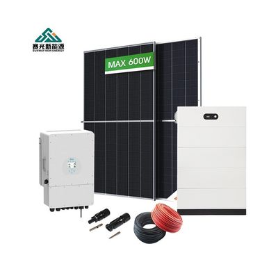 سیستم ذخیره سازی انرژی خورشیدی هیبریدی کامل 5kw 10kw 15kw 20kw با نوع باتری سرب اسید