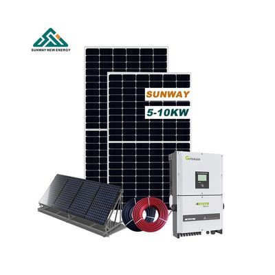 سیستم خورشیدی فتوولتائیک تجاری 20kw 5KW 10KW نصب زمینی