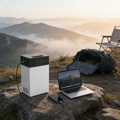 سیستم انرژی خورشیدی با ولتاژ جهانی 500 وات، 1004.8 وات ساعت ESS قابل حمل